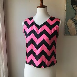 Donald Brooks Vintage Cropped Silk Shirt